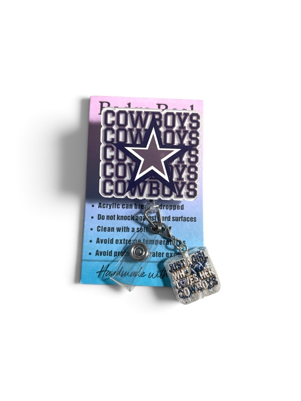 Dallas Cowboys  Star Badge Reel and Charm